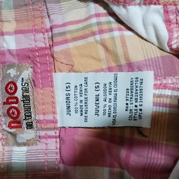 EUC 2 pair Plaid Bermuda Shorts Sz 5 juniors - Picture 6 of 13